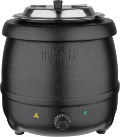 Buffalo Soepketel 10 Liter - Verstelbare Warmteregelaar - Zwart