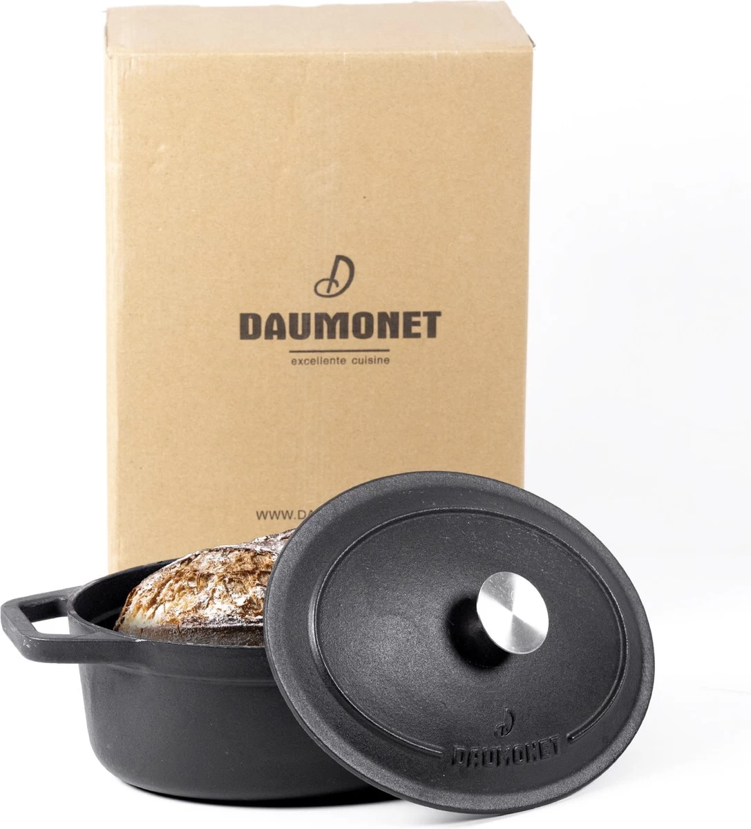 Gietijzeren Braadpan - Sudderpan Zwart Van Daumonet - Ovaal - Ø 29 Cm - 3 Liter - 100% PFAS & PFOA Vrij - Emaille - Geschikt Voor Alle Warmtebronnen - Elektrisch - Gas - Halogeen - Inductie - Keramisch - Vaatwasserbestendig - Afbeelding 9