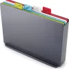 Joseph Joseph Index Large Snijplankenset - Incl. Houder - 34 X 24 Cm - 4 Stuks - Graphite