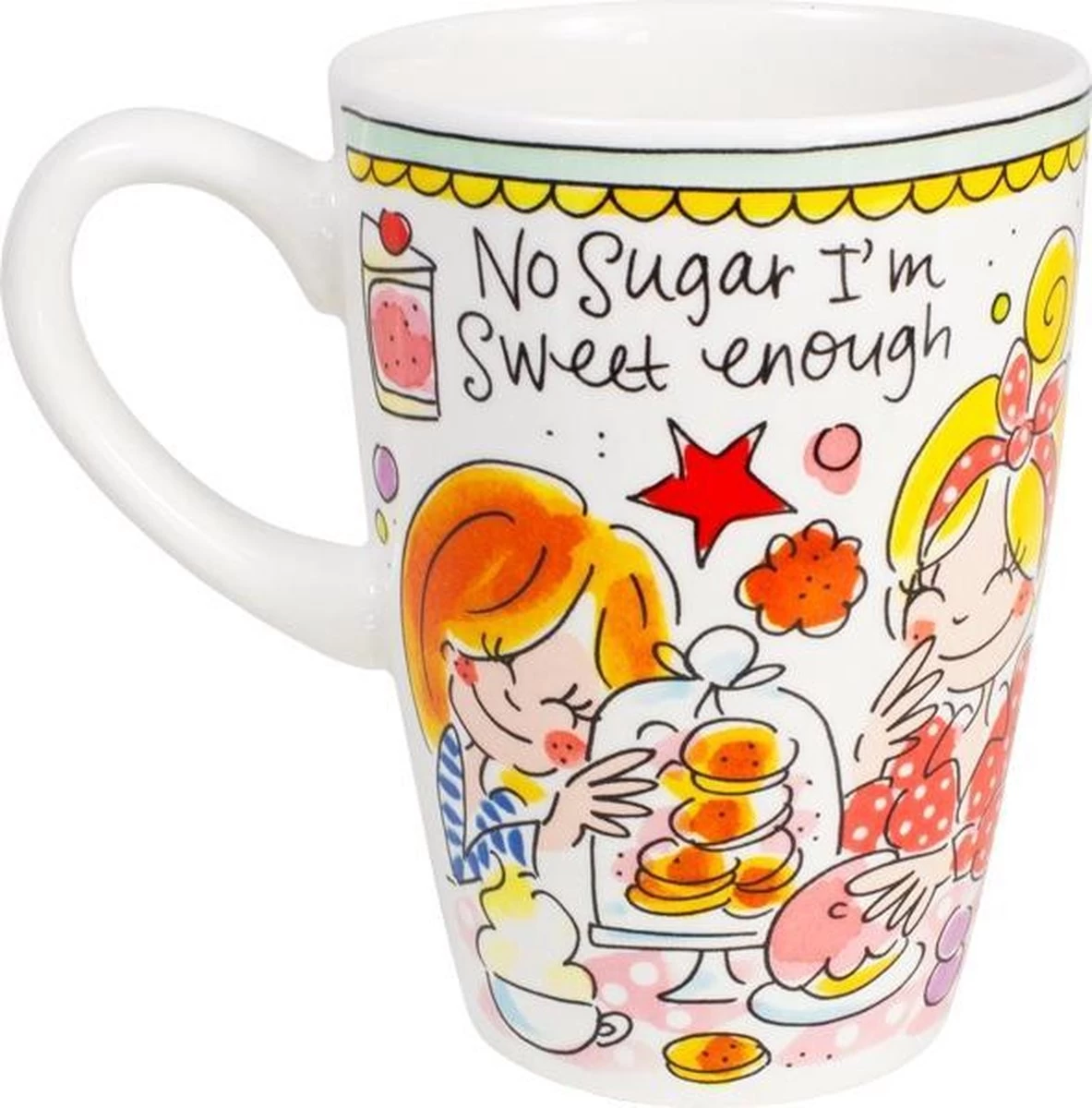 Blond Amsterdam Even Bijkletsen Beker XL 500 Ml - Mint Rand - Afbeelding 3