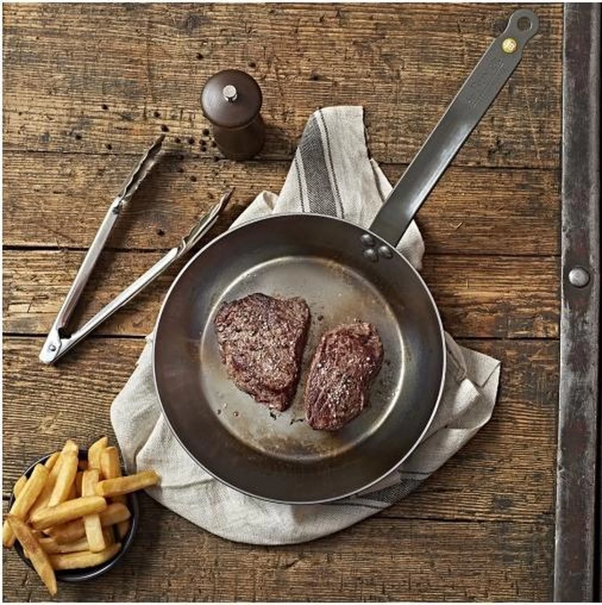 DeBuyer Mineral B Element Koekenpan - Zilver - Rond - Ø 28 Cm - Afbeelding 5