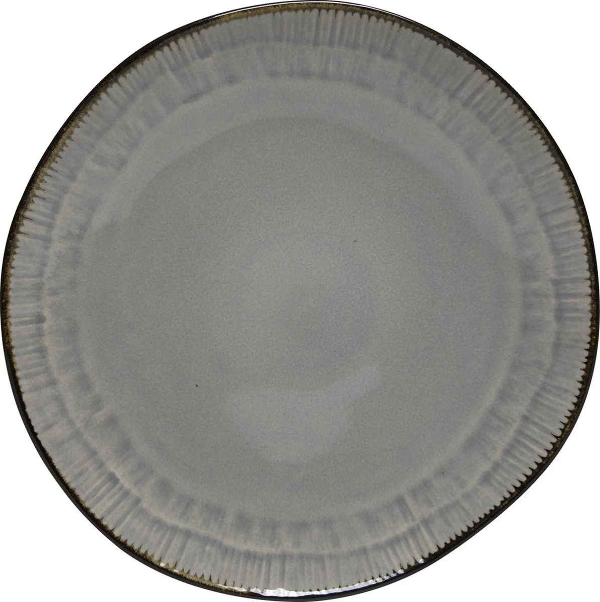 Serviesset 6 Personen - Evia Glacé - Lichgrijs / Zwart - 24-delig - Afbeelding 3