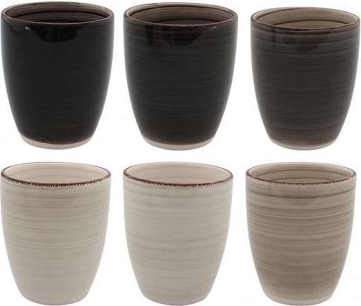 BK Industrieel - Koffiemok - 6 Stuks - Zonder Oor - 340ml - Afbeelding 3