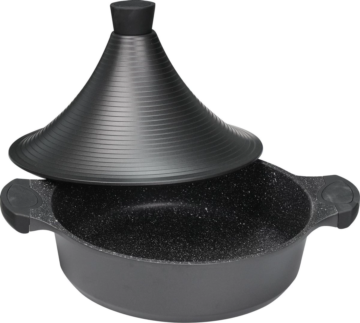 BIKO | Luxe Aluminium Tajine Inductie| Tagine | Geschikt Voor 4-8 Personen - Inductie - Zwart - Afbeelding 4