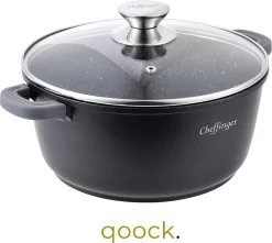 Cheffinger Cooking | Braadpan Met Deksel | 24cm | Alle Warmtebronnen | DC24