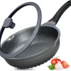 Wokpan - Multifunctionele 3 In 1 Pan Met Deksel + Wok + Hapjespan 28 Cm