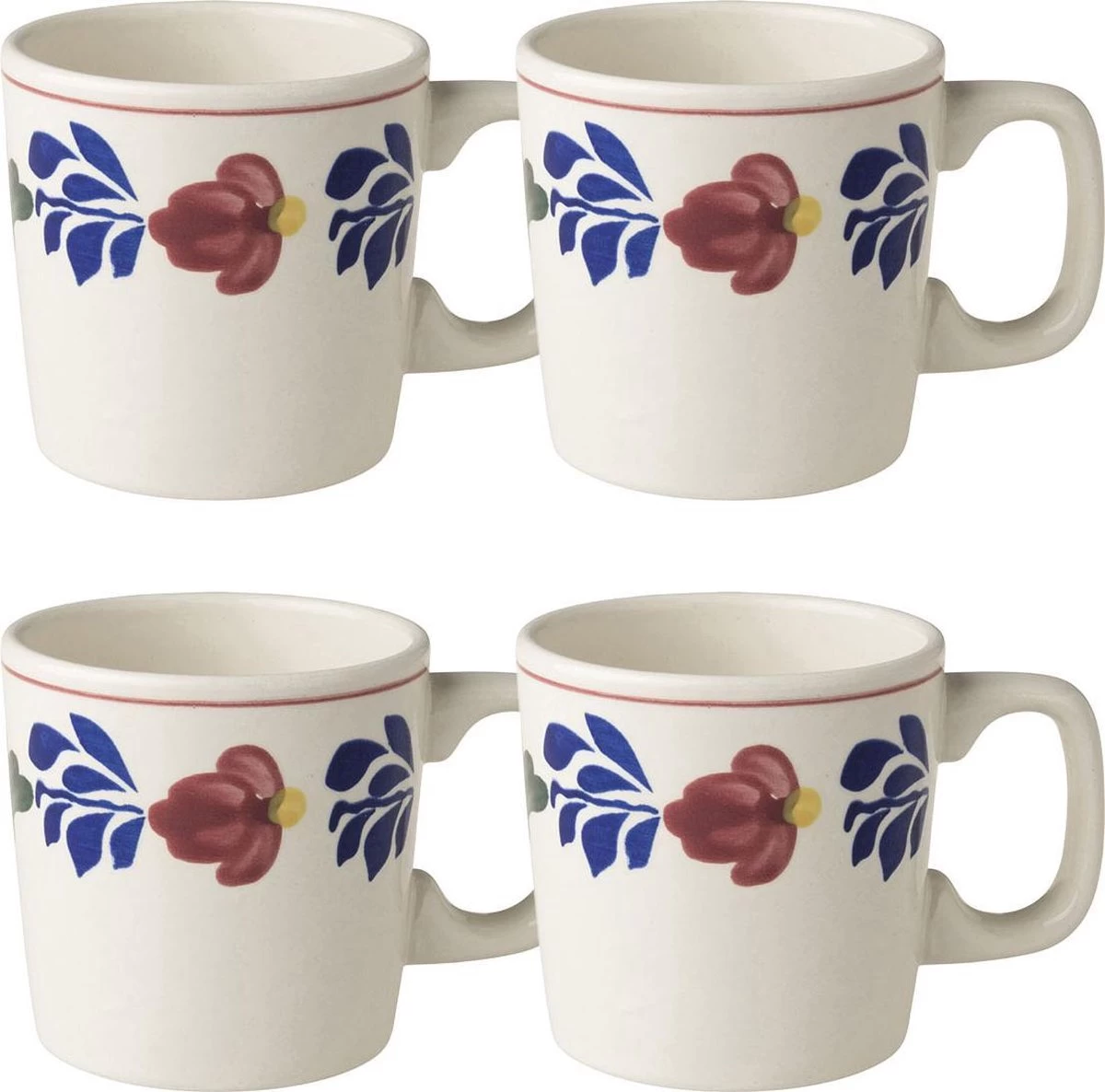 Boerenbont Set Van 4 Bekers Roeland