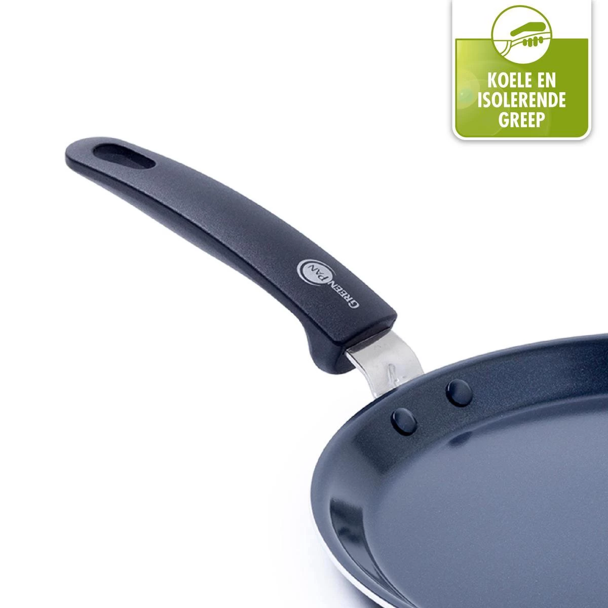 GreenPan Essentials Pannenkoekenpan 24cm - Zwart - Inductie - PFAS-vrij - Afbeelding 5
