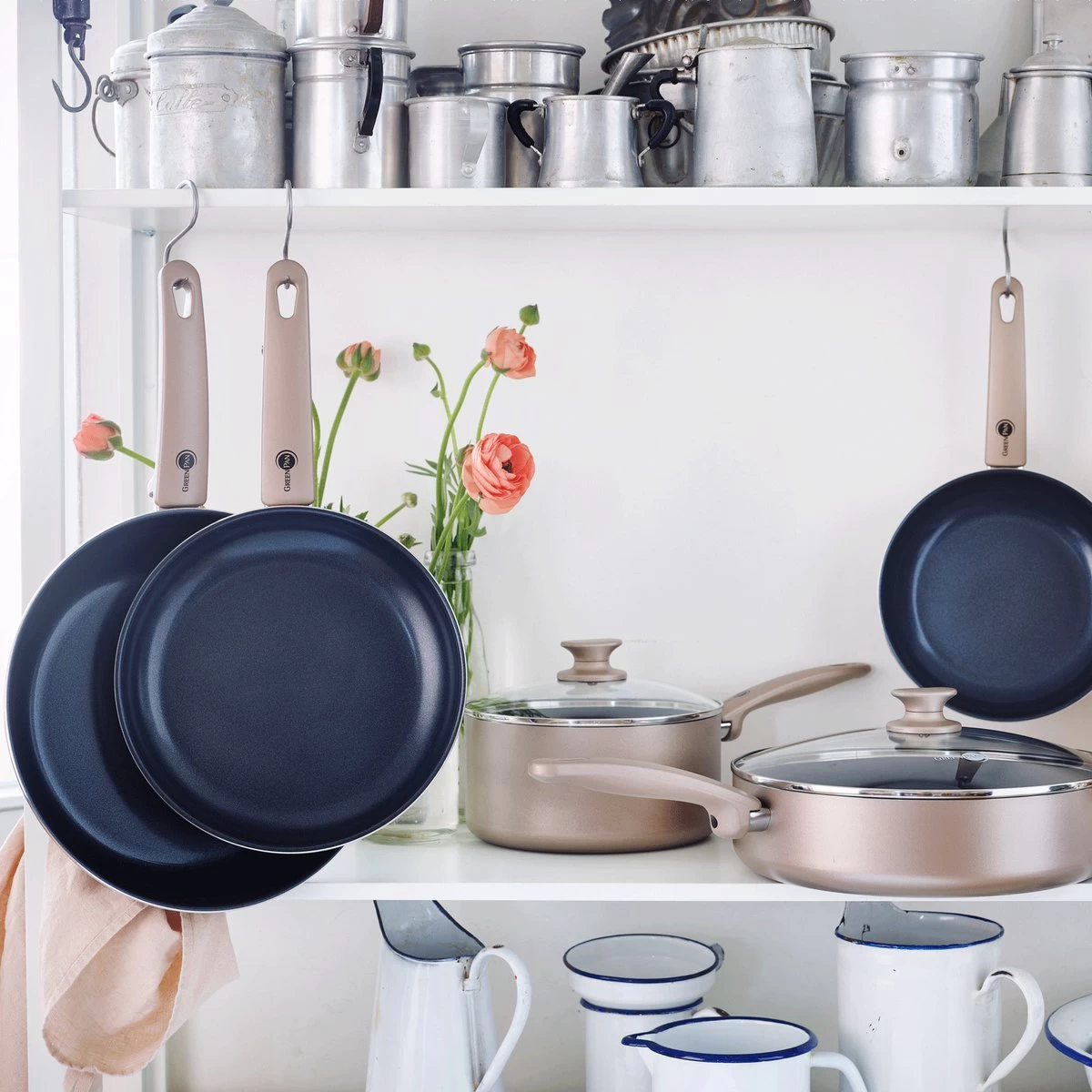 GreenPan Cambridge Koekenpan 24cm - Brons - Inductie - PFAS-vrij - Afbeelding 8