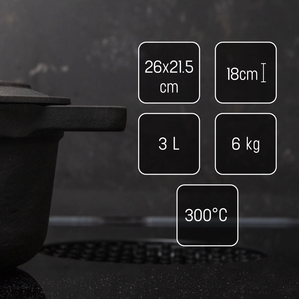 Gietijzeren Braadpan - Sudderpan Zwart Van Daumonet - Ovaal - Ø 29 Cm - 3 Liter - 100% PFAS & PFOA Vrij - Emaille - Geschikt Voor Alle Warmtebronnen - Elektrisch - Gas - Halogeen - Inductie - Keramisch - Vaatwasserbestendig - Afbeelding 7