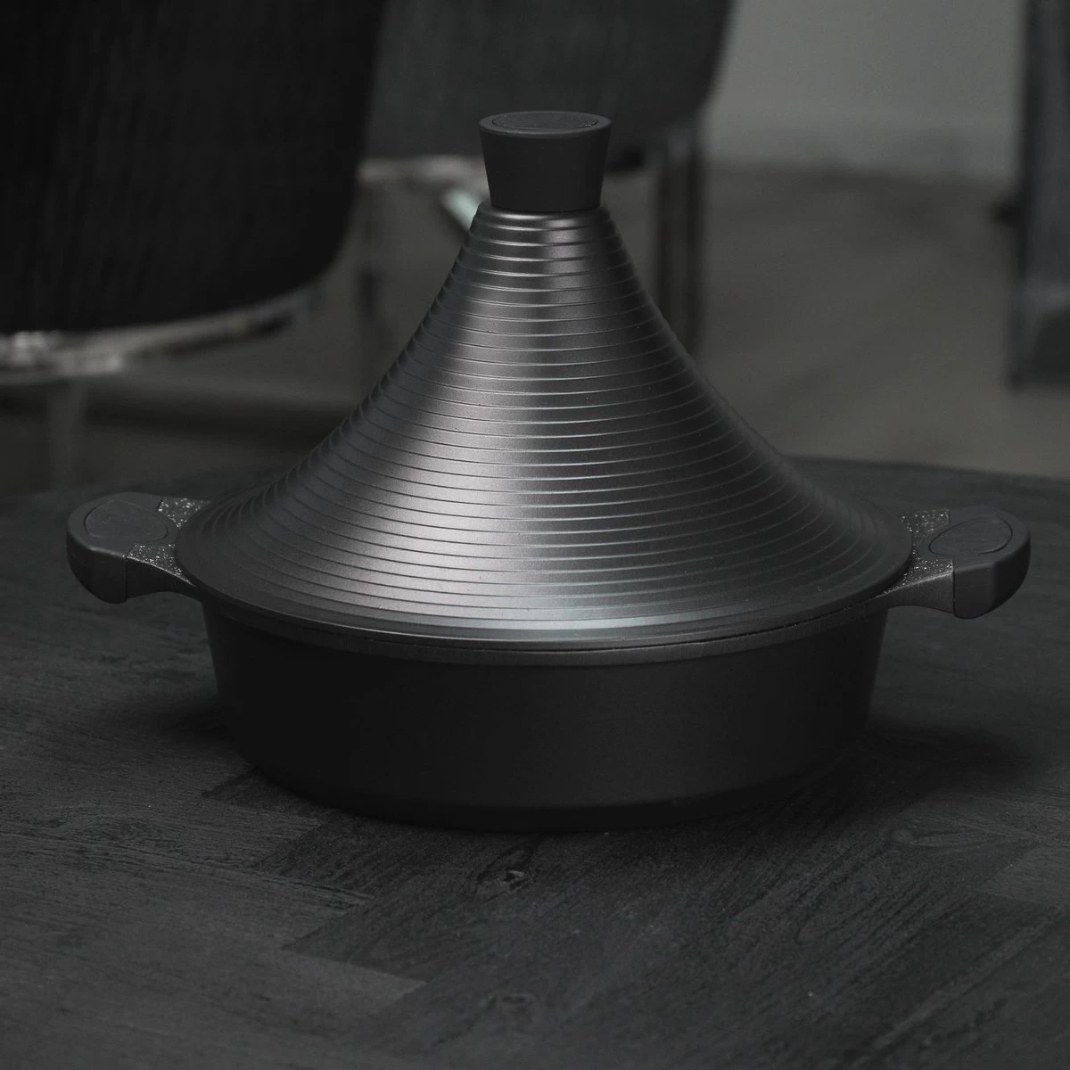 BIKO | Luxe Aluminium Tajine Inductie| Tagine | Geschikt Voor 4-8 Personen - Inductie - Zwart - Afbeelding 5