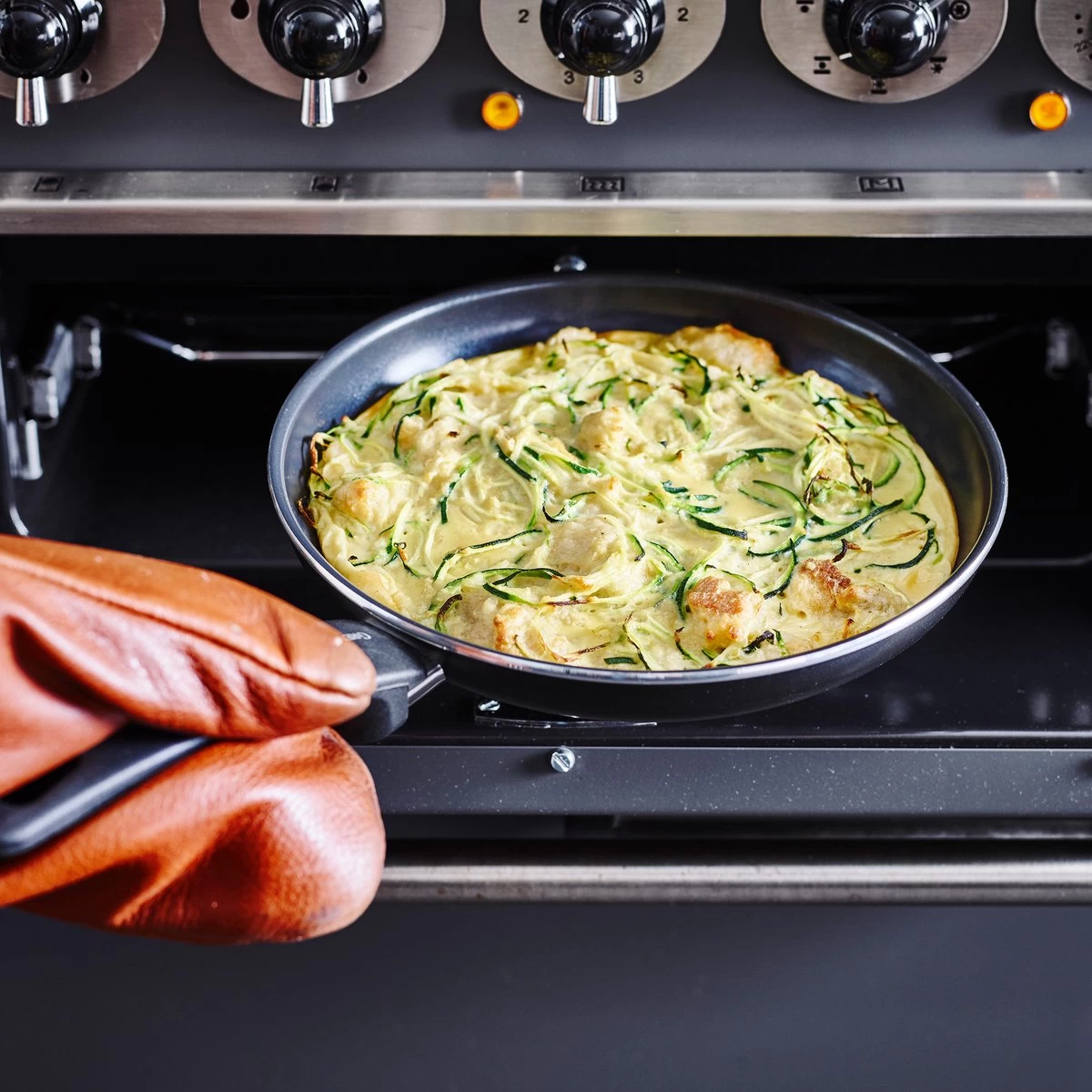 GreenPan Cambridge Hapjespan Met Deksel 24cm - Zwart - Inductie - PFAS-vrij - Afbeelding 4