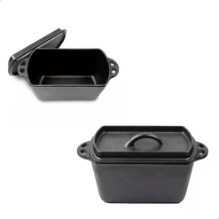 GrillX Broodpan - Dutch Oven - Barbecuepan - BBQ - Gietijzer - Broodbakvorm - Broodvorm