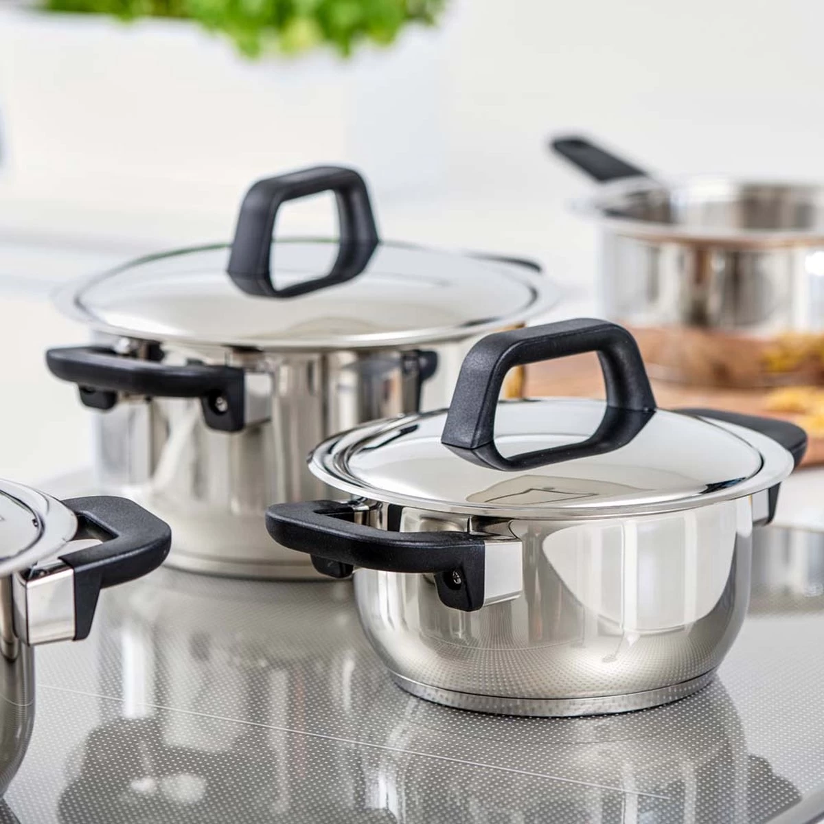 Gero Erik Kookpannenset - 4-delig - RVS - Inductie - Afbeelding 2