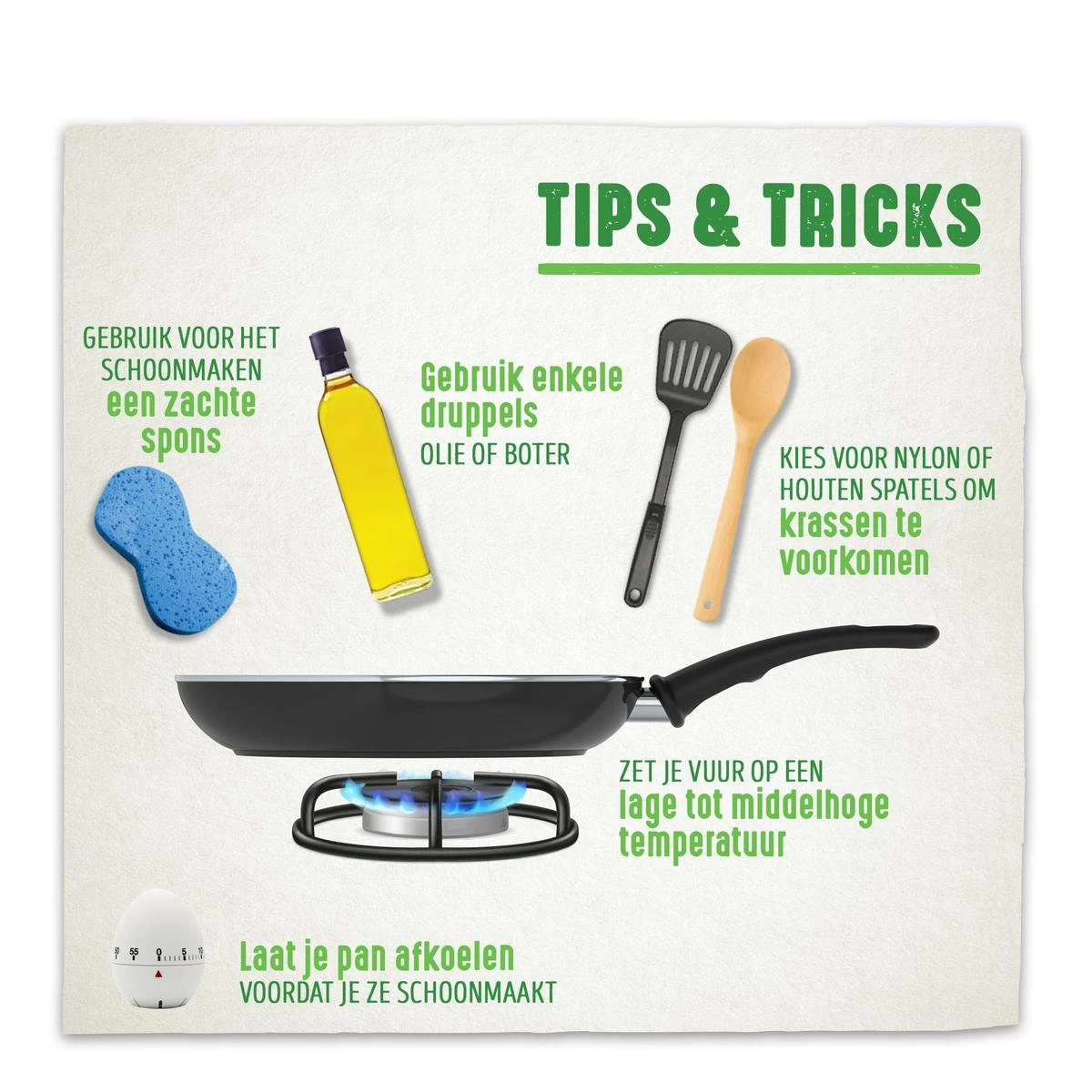 GreenChef Soft Grip Pannenset - 10-Delig - Keramisch - Inductie - Afbeelding 6