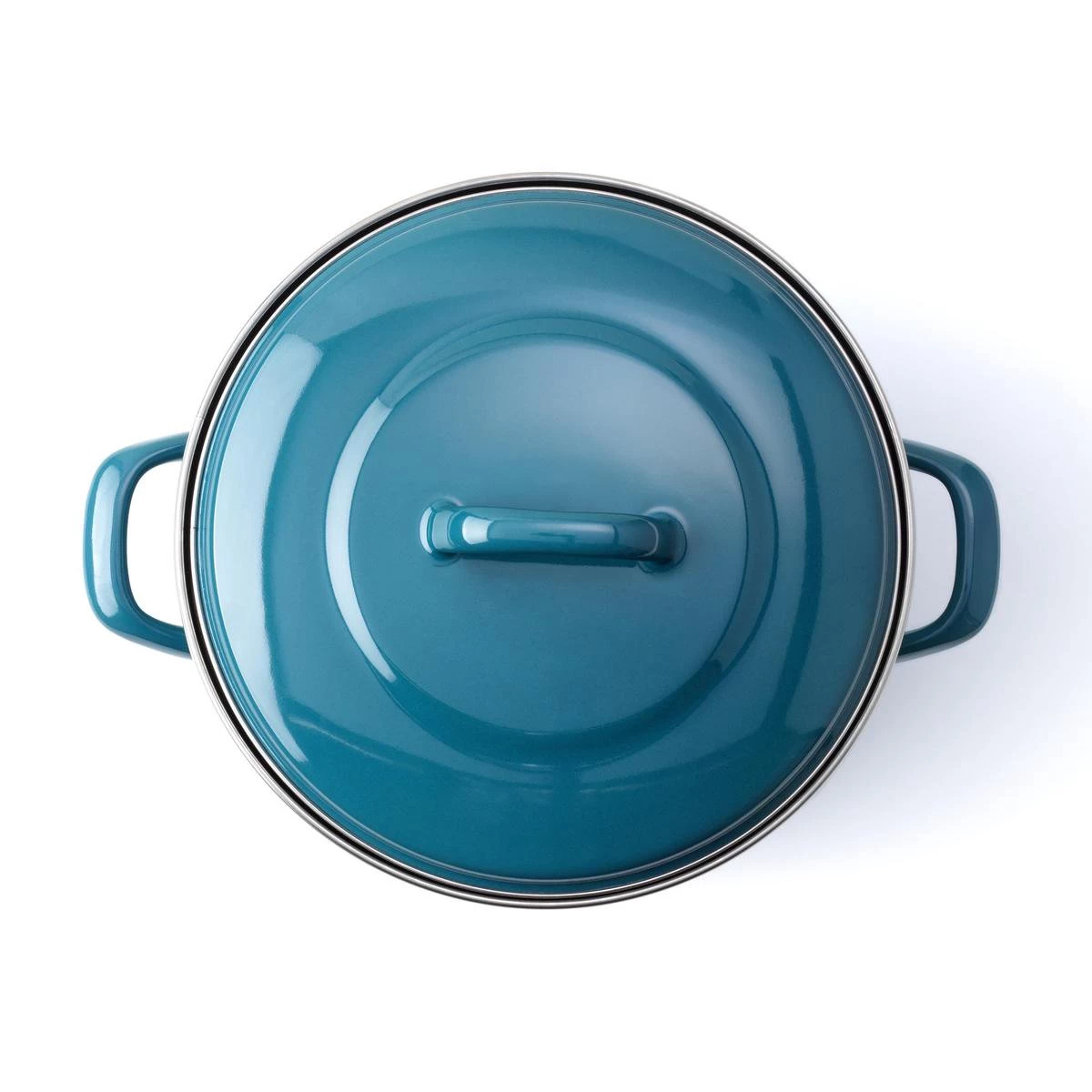 BK Fortalit Braadpan Ø 28 Cm - Blauw - Emaille - Inductie - Afbeelding 2