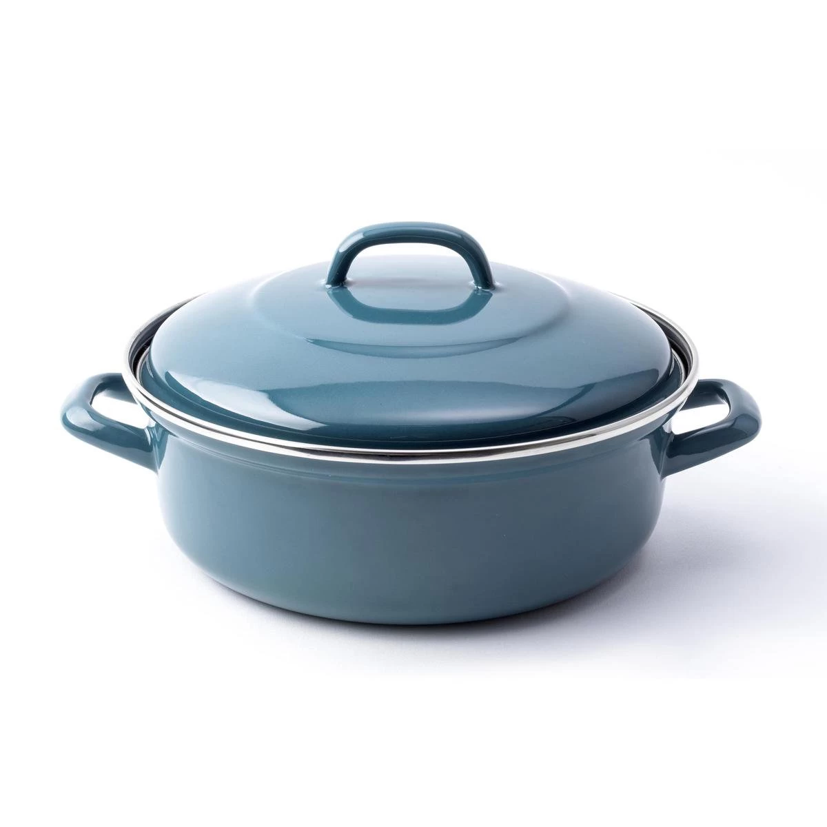 BK Fortalit Braadpan Ø 28 Cm - Blauw - Emaille - Inductie - Afbeelding 3