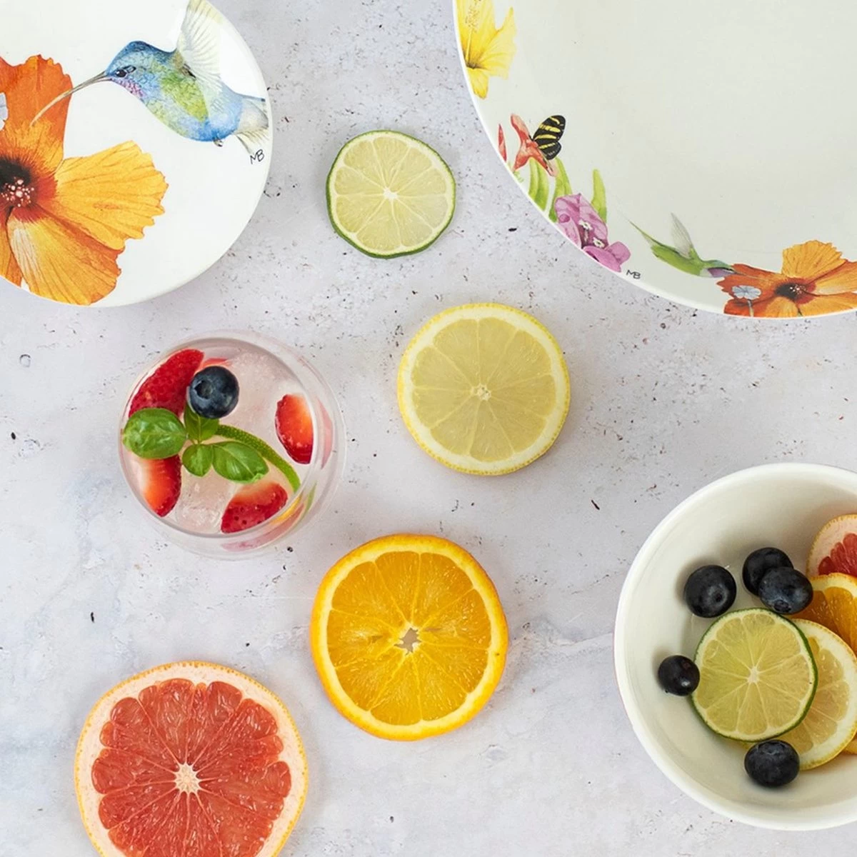 Marjolein Bastin Hummingbirds - Marjolein Bastin Kop En Schotel Wit 22 Cl. - Afbeelding 3