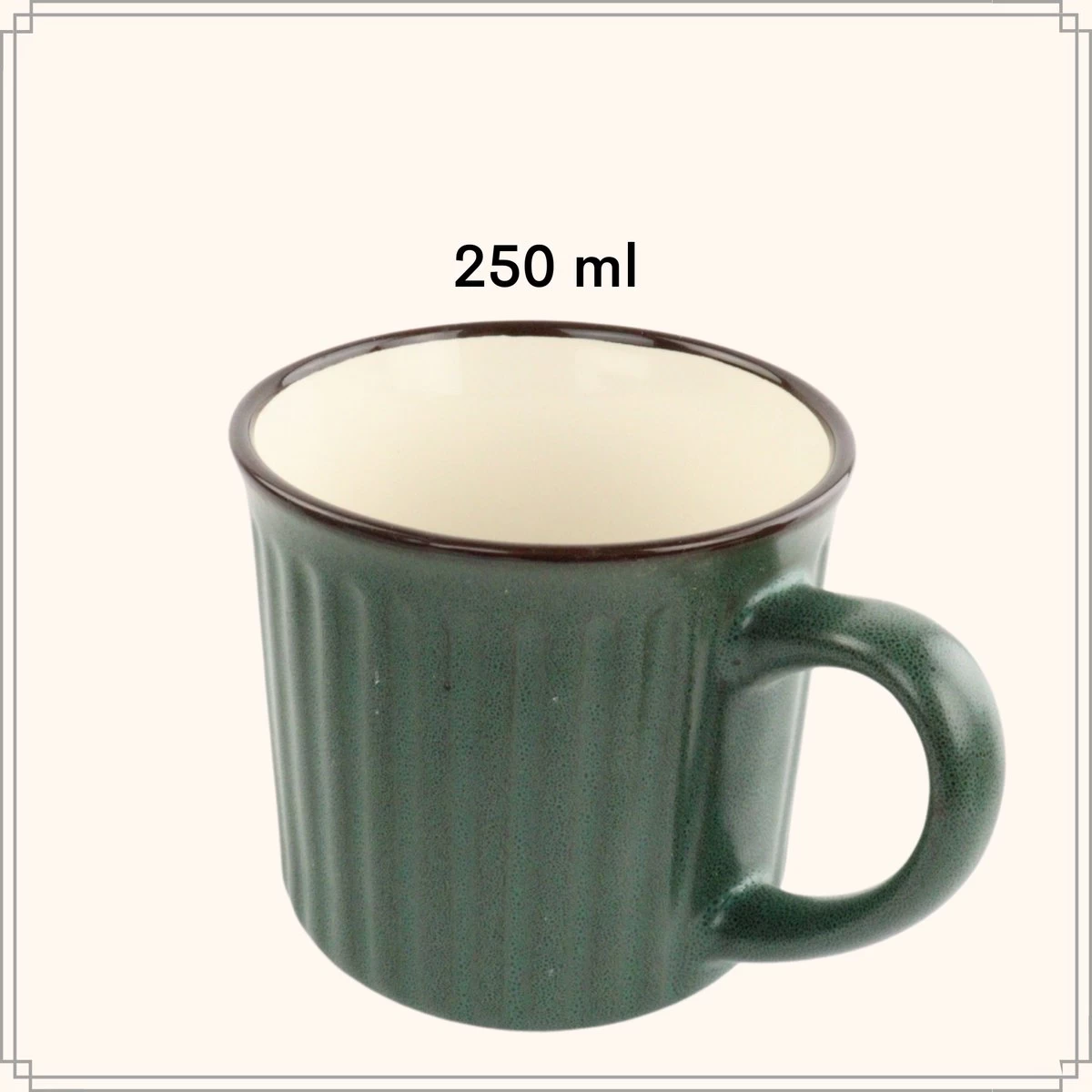 OTIX Koffiekopjes - Met Oor - Set Van 4 - Aardewerk - 250 Ml - Afbeelding 9