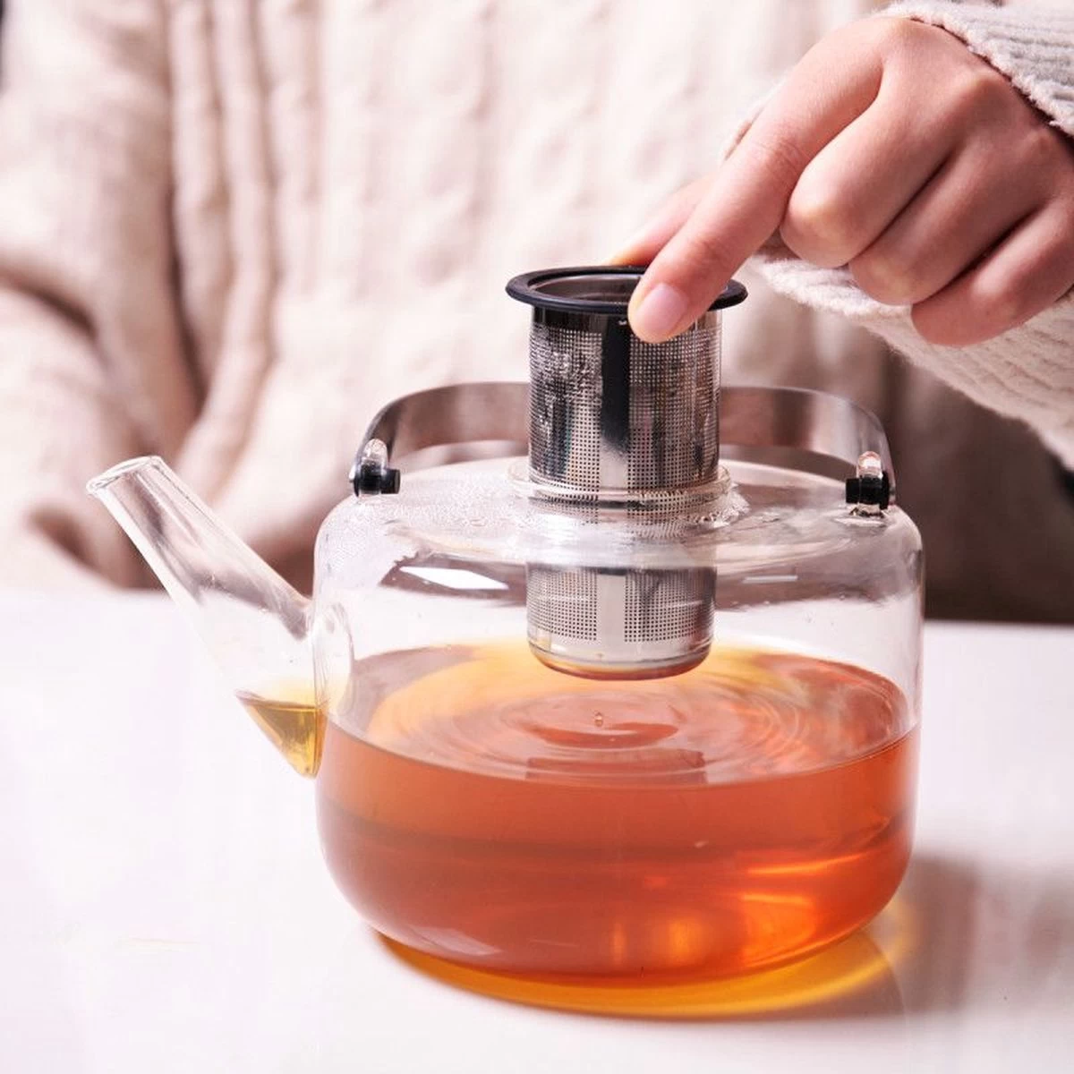 Viva Scandinavia Bjorn Theepot - Glas - Met Filter - 1,2 L - Transparant - Afbeelding 5