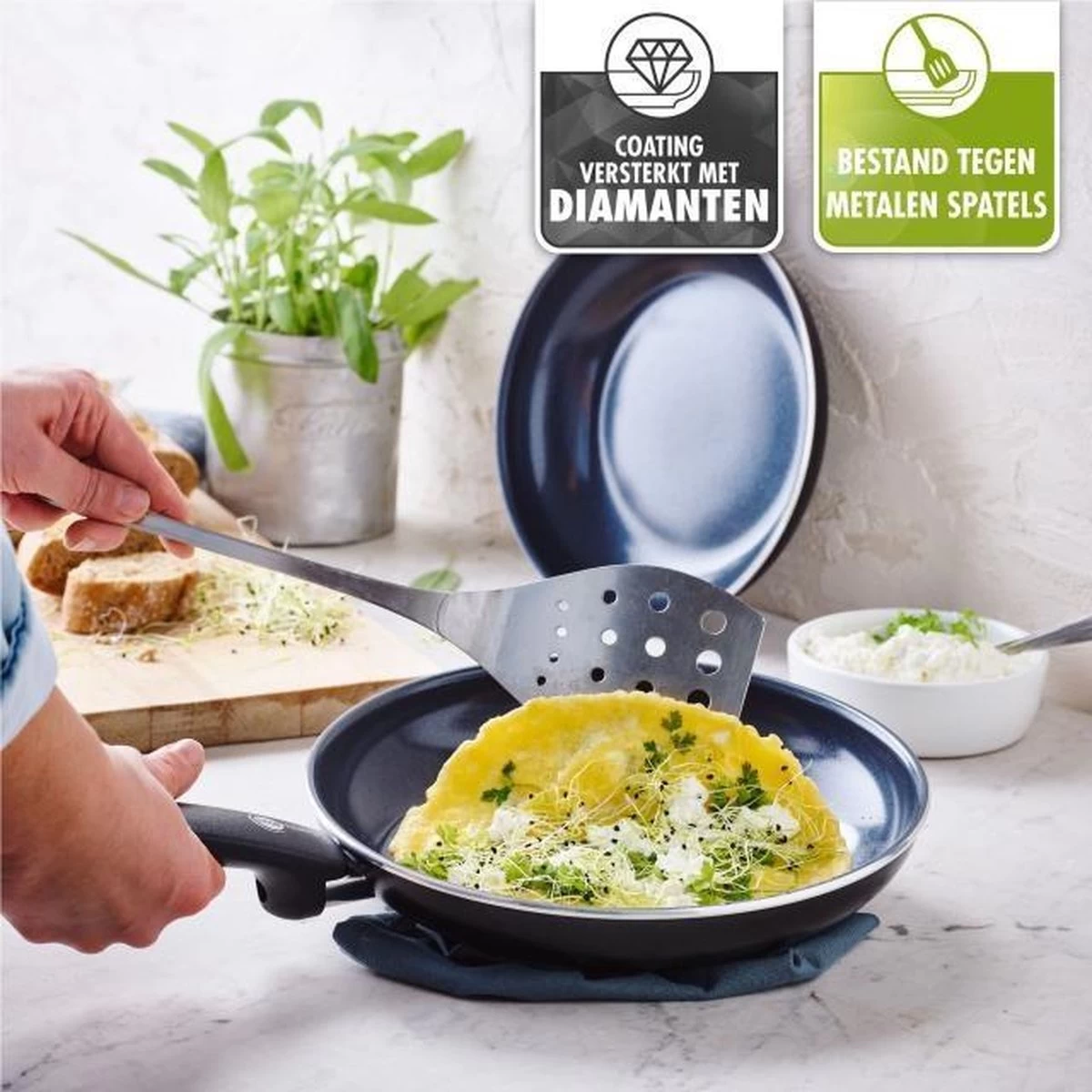 GreenPan Cambridge Koekenpan 26cm - Zwart - Inductie - PFAS-vrij - Afbeelding 10