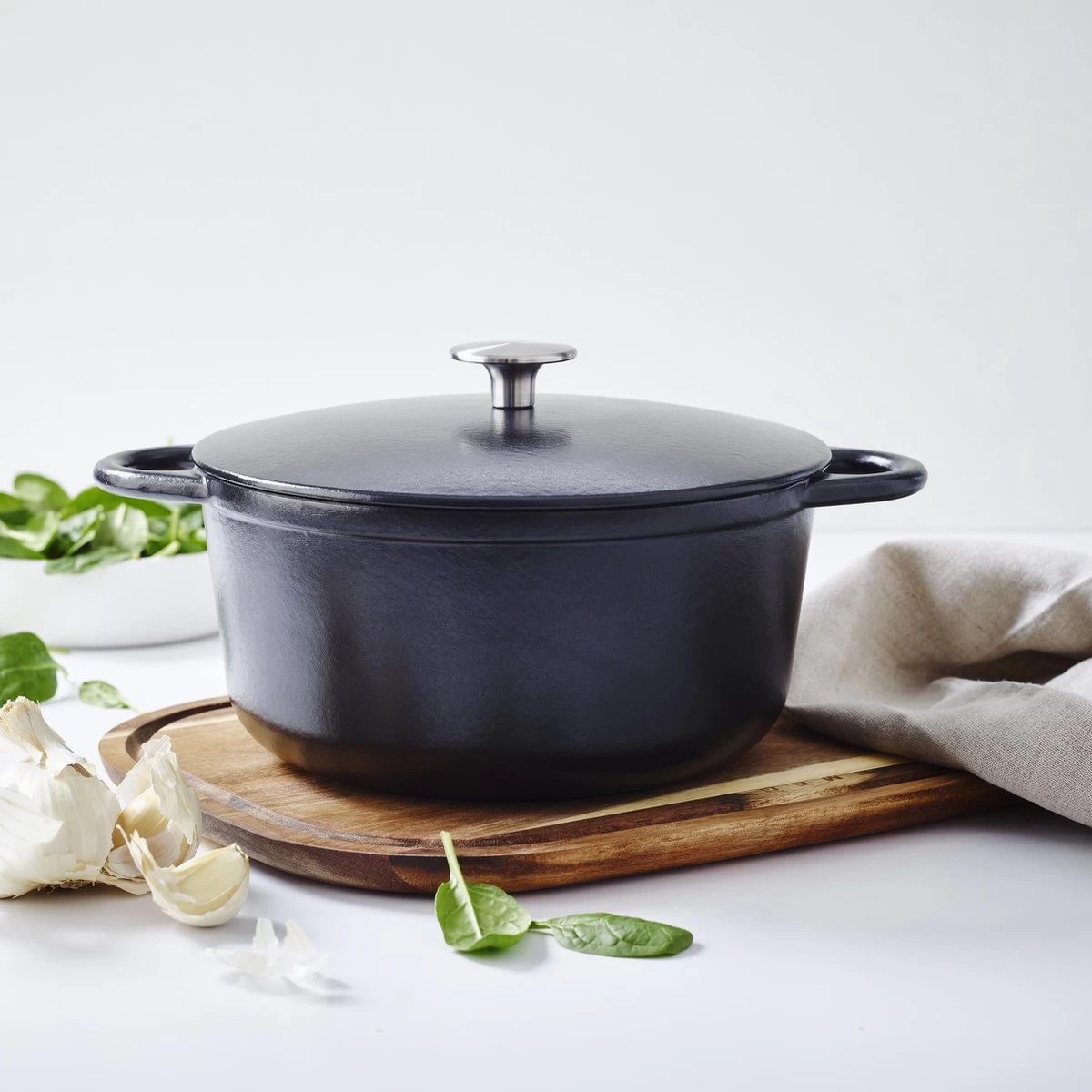 Gero Mads Braadpan Ø 24 Cm - Zwart - Gietijzer - Inductie - Afbeelding 2