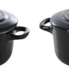 BK Bourgogne Cocotte Ø 10 Cm - 2 Stuks - Zwart - Oven