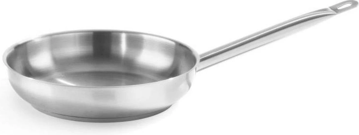 Hendi Koekenpan 24cm - Kitchen Line - RVS - Professionele Koekenpan Inductie - 1,9 Liter - Ø24x(H)4,5cm