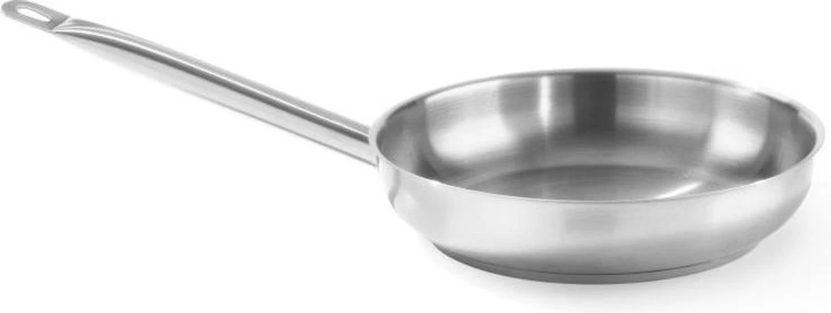 Hendi Koekenpan 24cm - Kitchen Line - RVS - Professionele Koekenpan Inductie - 1,9 Liter - Ø24x(H)4,5cm - Afbeelding 2
