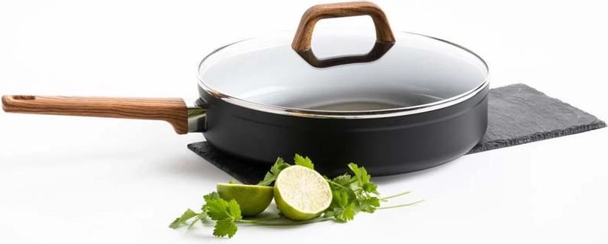 Gero Mark Hapjespan Met Deksel Ø 28 Cm - Aluminium - Inductie - PFAS-vrij - Afbeelding 5