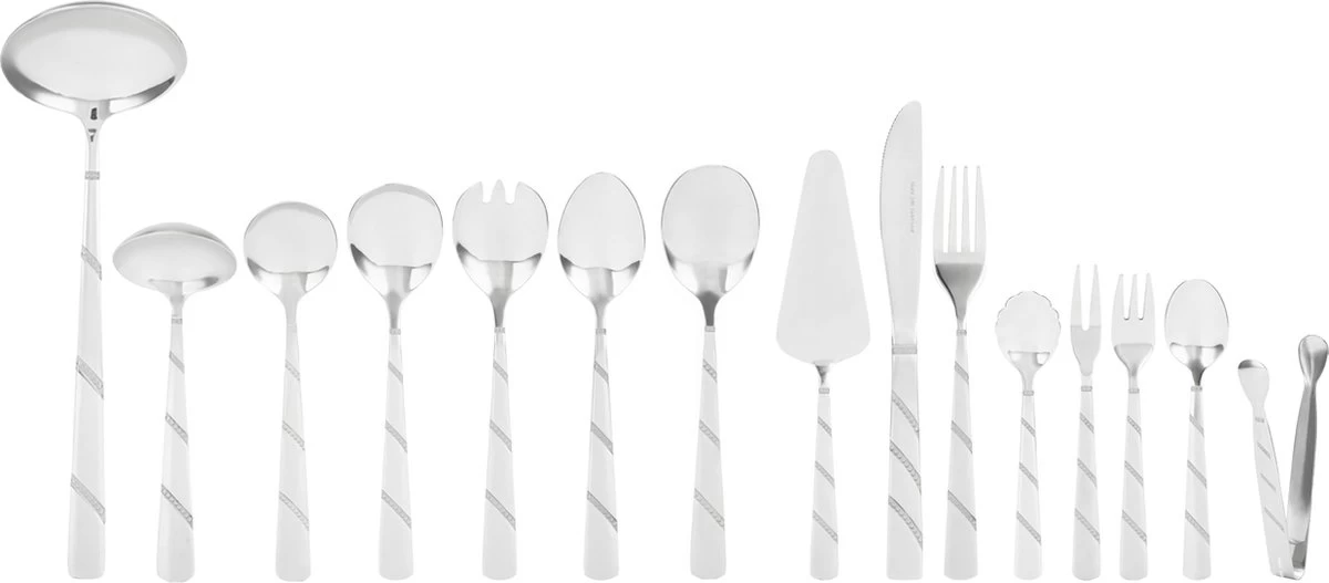 Swiss Pro+ Bestekset In Koffer-72 Delig-12 Persoons-Zwitsers Kwaliteit-Complete Set-100% Roestvrijstaal-Modern - Afbeelding 7