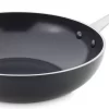 GreenPan Brussels Infinity Pro Wokpan - Ø 28 Cm - Zwart
