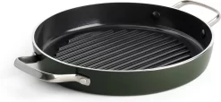 Dagelijkse Kost Keramische Grillpan - Ø28cm - PFAS-vrij - 2 Grepen