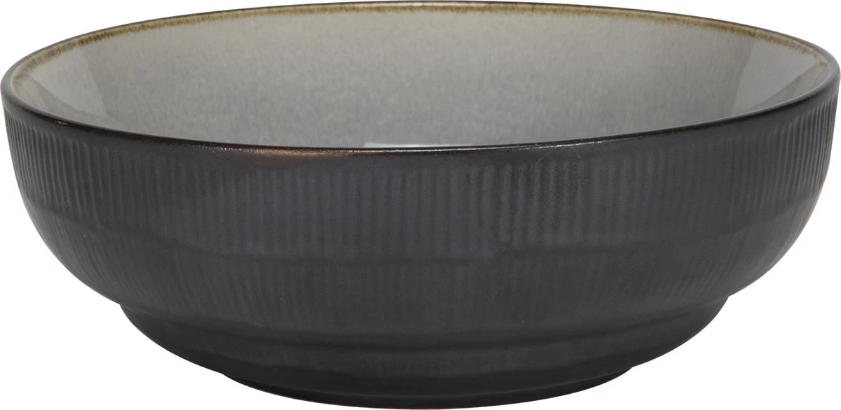 Serviesset 6 Personen - Evia Glacé - Lichgrijs / Zwart - 24-delig - Afbeelding 5