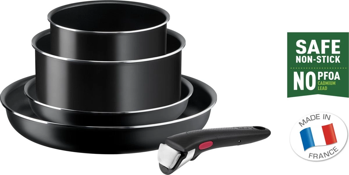 Tefal Ingenio Easy Cook & Clean - Pannenset - 5-delig - Niet Geschikt Voor Inductie - Afbeelding 2