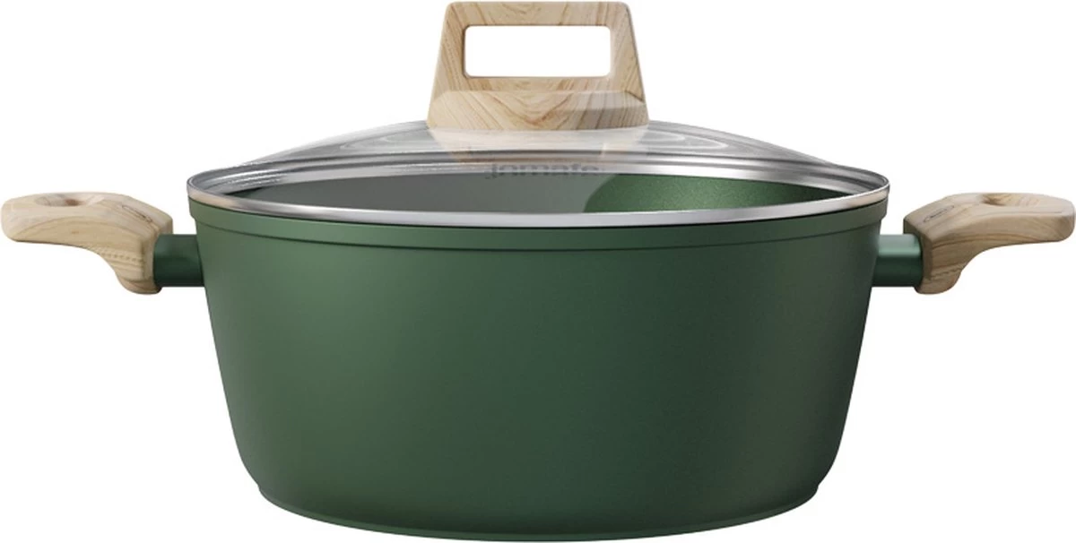 Forest, Braadpan Met Deksel – Ø 16 Cm – 100% Gerecycled Aluminium – Geschikt Voor Alle Warmtebronnen - Duurzame Pan – PFOA Vrij – Sudderpan – Stoofpan – 2.5 L