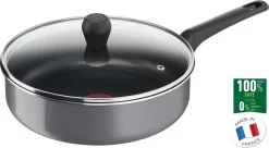 Tefal Easy Plus Hapjespan - Ø 24 Cm + Deksel - Niet Geschikt Voor Inductie