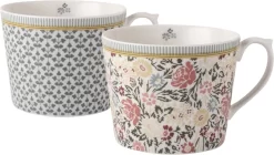 Laura Ashley Giftset 2 Bekers Assorti Bloem 30 Cl.