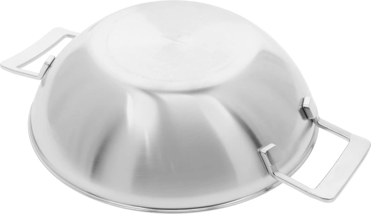 Demeyere Industry 5 RVS Wokpan – Wokpan Inductie – 30 Cm –2 Handvaten – PTFE-vrij - Afbeelding 5