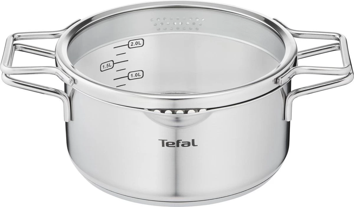 Tefal Nordica Pannenset 3 Delig - Steelpan Ø 16 Cm & Kookpan Ø 20 + Ø 24 Cm - Afbeelding 2