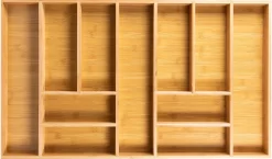 Grote Bestekbak Bamboe 81x47CM - Coninx Besteklade - Opbergbak - Duurzaam - Bamboe - Voor Laden Vanaf 47cm Diep