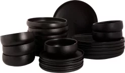Maastricht Porselein Serviesset Universe Porselein 6-persoons 24-delig Zwart