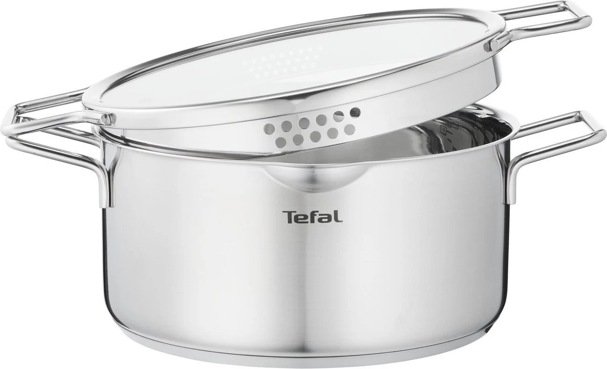 Tefal Nordica Pannenset 4 Delig - Steelpan Ø16 Cm & Kookpan Ø 18 + Ø 20 + Ø 24 Cm - Afbeelding 6