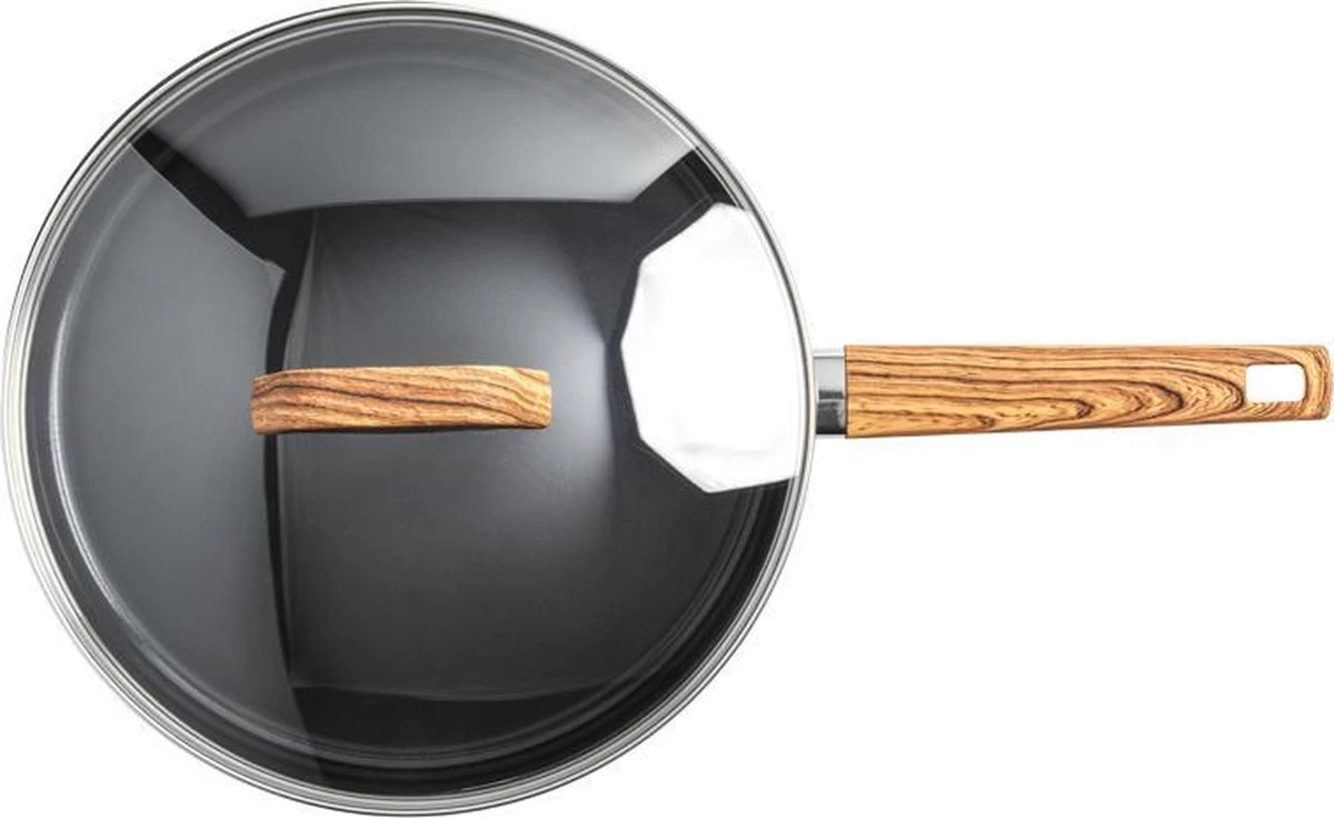 Gero Mark Hapjespan Met Deksel Ø 28 Cm - Aluminium - Inductie - PFAS-vrij - Afbeelding 7