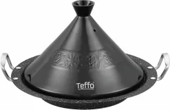 TEFFO | Luxe Tajine Inductie - Tagine - 30cm - Inductie - Zwart