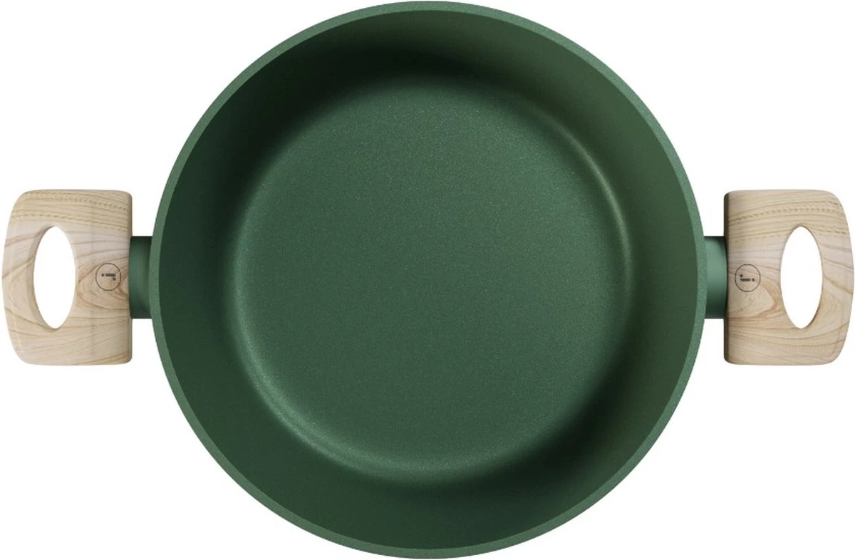 Forest, Braadpan Met Deksel – Ø 16 Cm – 100% Gerecycled Aluminium – Geschikt Voor Alle Warmtebronnen - Duurzame Pan – PFOA Vrij – Sudderpan – Stoofpan – 2.5 L - Afbeelding 7