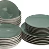 Lite-Body Serviesset Hermes - Mintgroen Spikkel - 6 Personen - 24 Delig