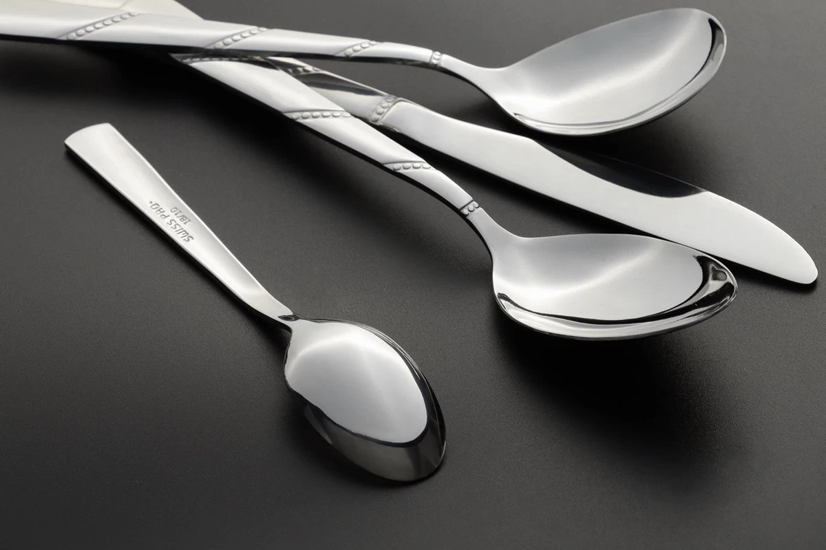 Swiss Pro+ Bestekset In Koffer-72 Delig-12 Persoons-Zwitsers Kwaliteit-Complete Set-100% Roestvrijstaal-Modern - Afbeelding 4