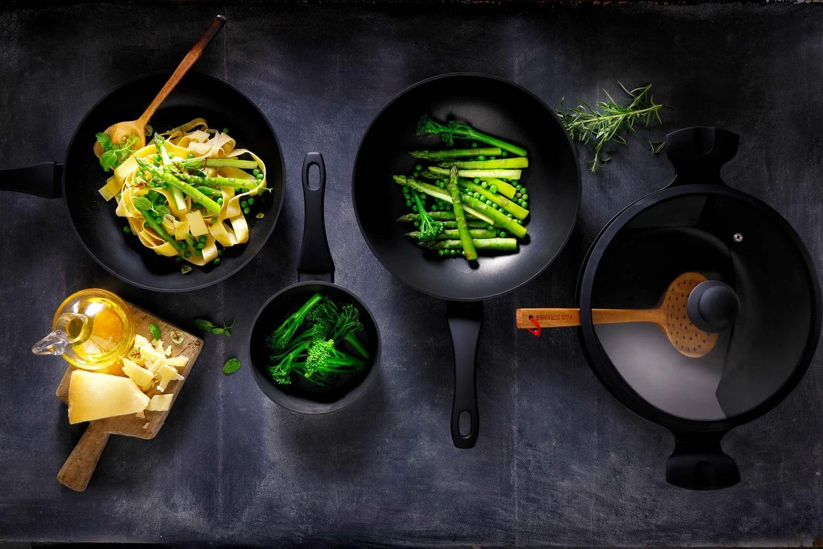 Mammoet Essentials Vesucio Braadpan - 28cm - Anti-aanbaklaag - Met Deksel - Afbeelding 2