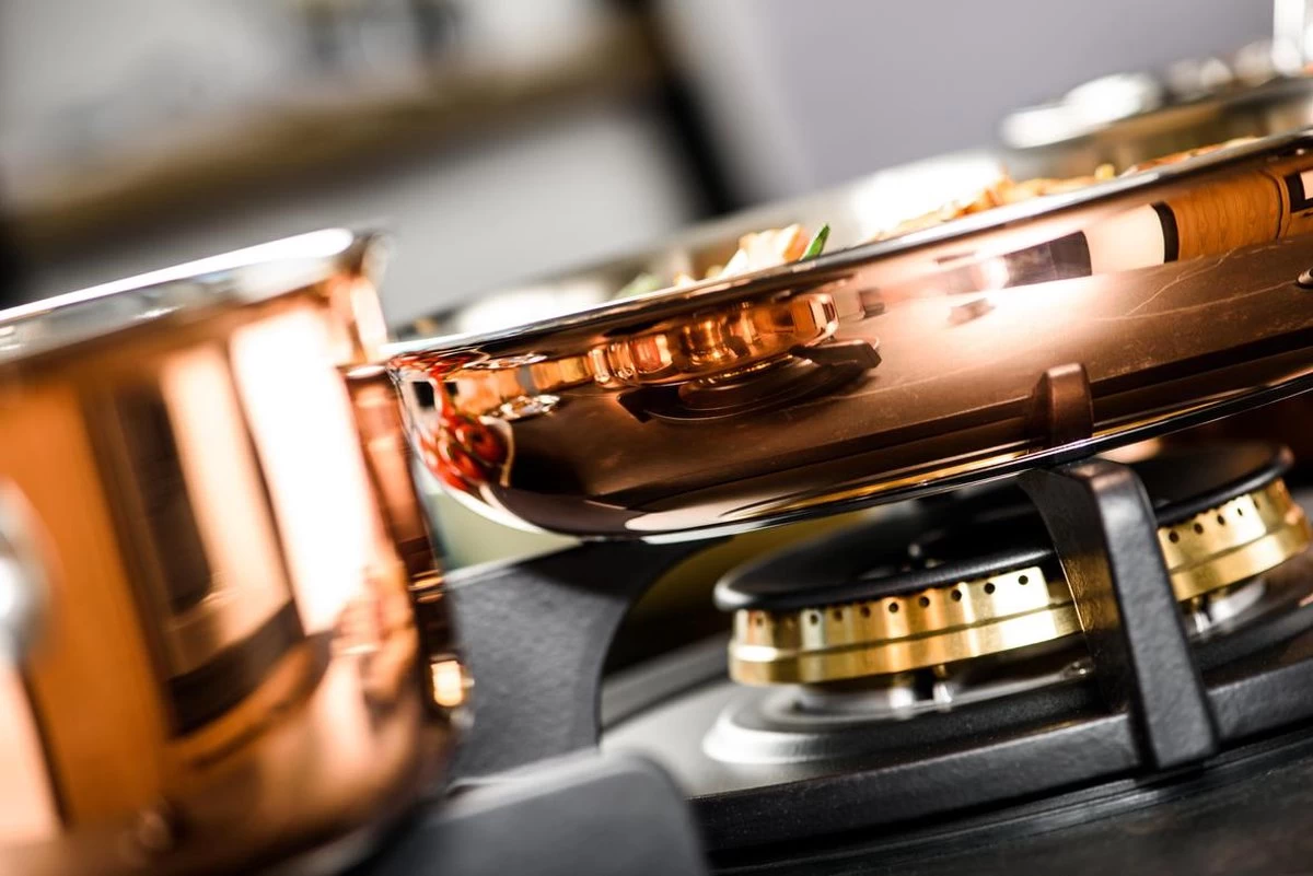 Koekenpan Ø26cm Met Deksel - Inductie - Koper - DUCQ - Afbeelding 5